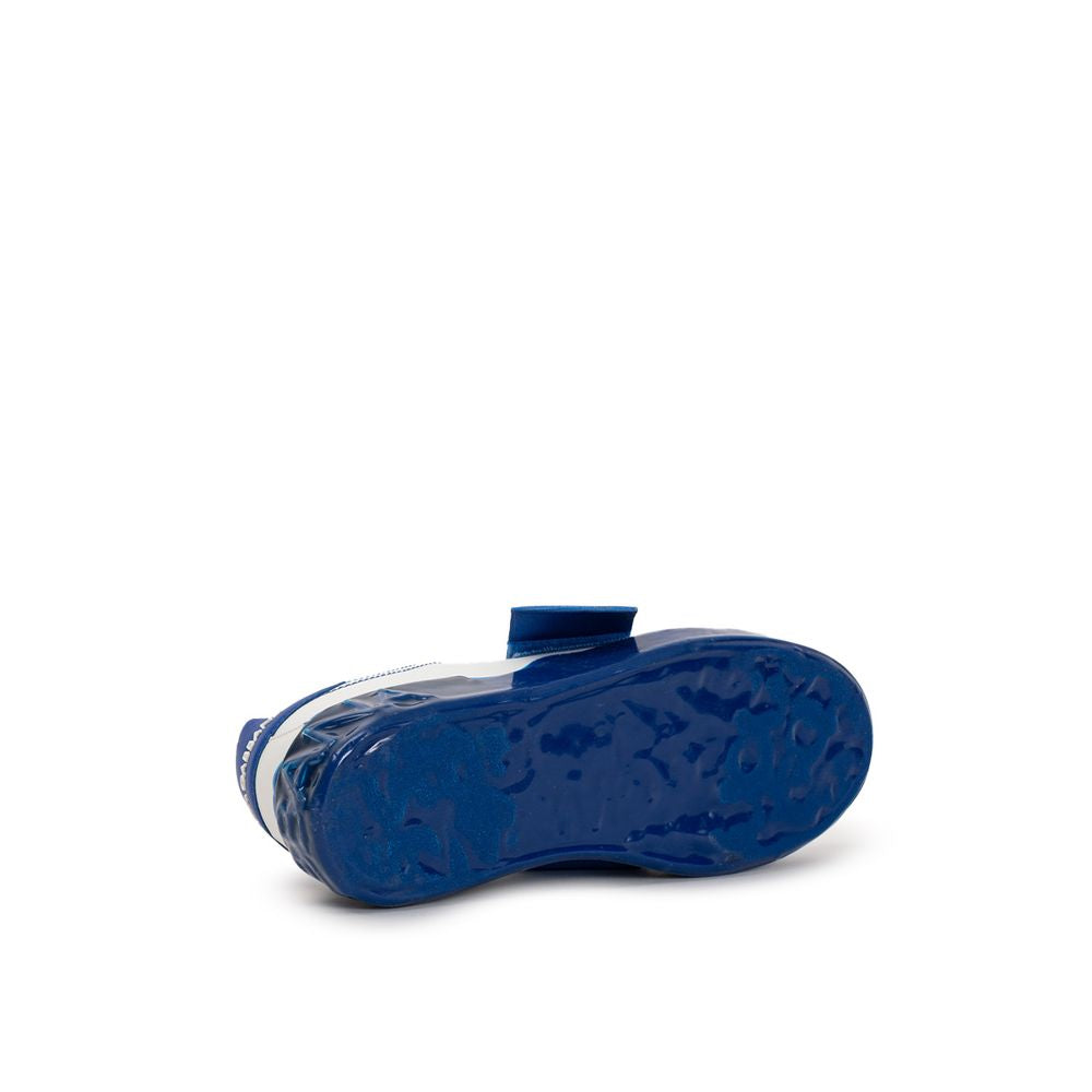 Luxurious Dolce & Gabbana White Leather Low-Top Sneakers with Contrast Logo