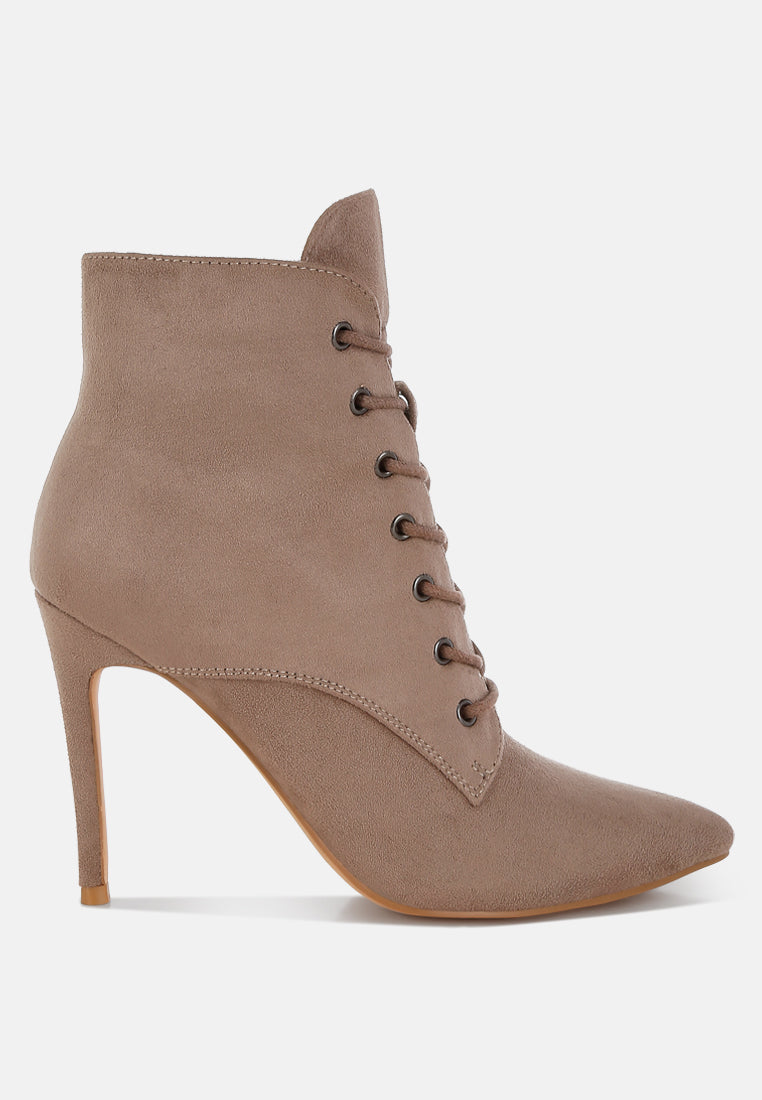 Agmati Lace Up Stiletto Boots-0