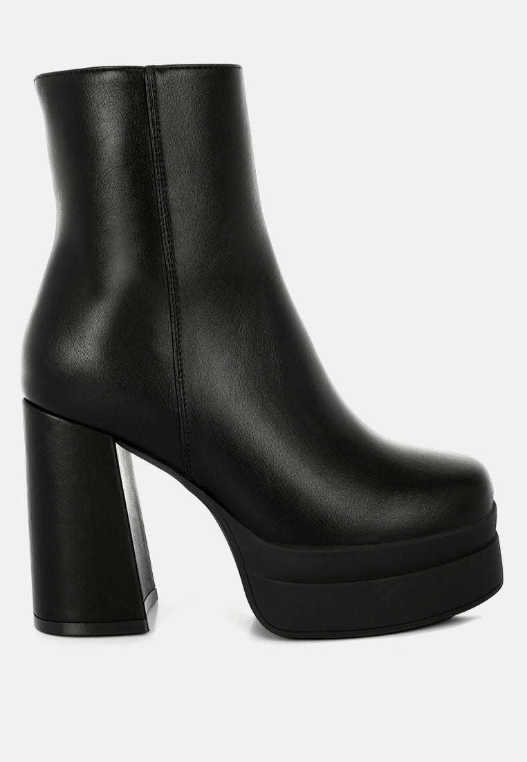 Baltese Zip-Up Chunky Heel Boots-0